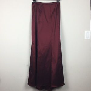 SOLD!!!!!Tadashi Deep Red Iridescent Museum Skirt - NWT